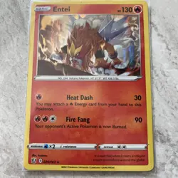 Pokemon Card - Entei - 20/163 - Battle Styles - Holo - 2021 - Image 1
