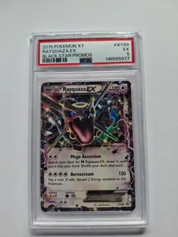 PSA 5 Rayquaza #XY69 Pokemon XY Black Star Promo - Image 1
