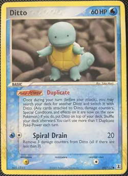 Ditto - (Squirtle) 064/113 Delta Species Regular (See Photos) Pokemon Card - Image 1