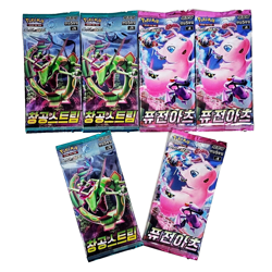 8(6+2)PACKS Pokemon TCG Cards Evolving Skies+Fusion Strike Booster Sealed KOREAN - Image 1