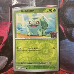 Bulbasaur Pokemon TCG Scarlet & Violet 151 Best Buy Stamped Promo Sealed 001/165 - Image 1