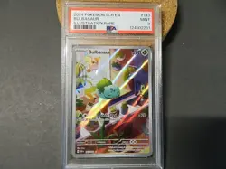 Bulbasaur 143/142 Illustration Rare Pokemon 2024 Stellar Crown PSA 9 NINE DIGIT - Image 1