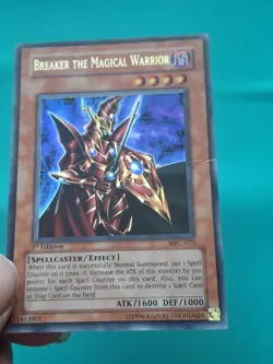 Yugioh Card - Breaker The Magical Warrior 1st Edition MFC-071 Ultra Rare HP - Image 1