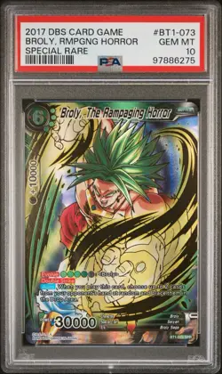 Dragon Ball Super Broly The Rampaging Horror BT1-073 SPR PSA 10 Gem Mint - Image 1