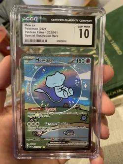 Mew Ex 232/091 ‘Bubble Mew’ Paldean Fates SIR Pokemon CGC 10 Gem Mint - Image 1