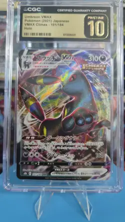Pokemon Umbreon VMAX Triple Rare Holo CGC 10 PRISTINE S8b Vmax Climax 101/184 JP - Image 1
