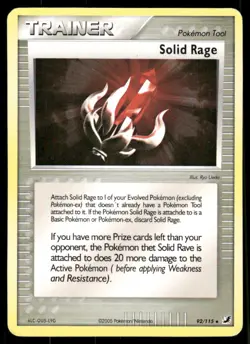 Pokemon Cards Solid Rage 92/115 Unseen Forces Uncommon LP - Image 1