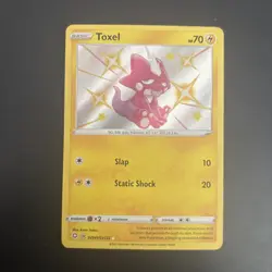 Pokemon TCG Toxel Shining Fates Holo Card SV041/SV122 - Image 1