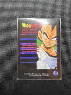 Carte Dragon Ball Z Frieza Silver Prism Foil Card G 9 1999 Artbox - Image 4