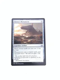 Magic The Gathering MTG -Bontu's Monument Amonkhet Regular 225/269 2017 - Image 1
