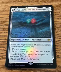 MTG The Mightstone and Weakstone The Brothers' War BRO FOIL Rare - Image 1