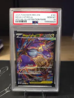 Pokemon Mega Evolution Mega Latias ex 181/132 Special Illustration Rare PSA 10 - Image 1