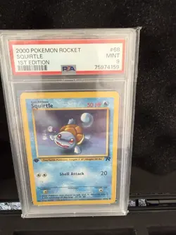 2000 Pokemon Rocket 1st Edition Charmander and Squirtle PSA 9 - Image 3