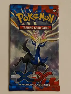 EMPTY Pokemon XY Base XERNEAS EX Booster Pack Nice - Image 1