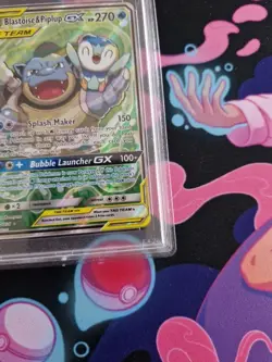 PSA 9 Blastoise & piplup gx 215/236 cosmic eclipse - Image 4