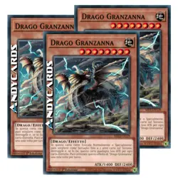 3x DRAGO GRANZANNA • (Grandtusk Dragon) • Comune • MP23 IT129 • 1Ed • Yugioh! - Image 1
