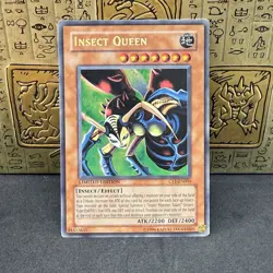 Yugioh Insect Queen CT1-EN005 Secret Rare Limited Edition Misprint MP - Image 1