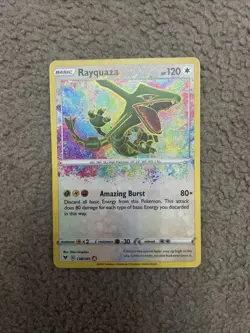 Rayquaza 138/185 Amazing Rare – Near Mint Card – Vivid Voltage Pokemon TCG - Image 1
