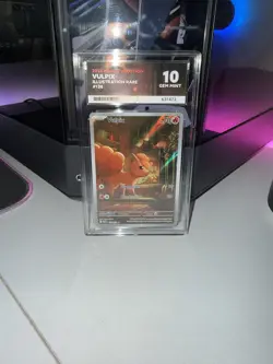 Pokemon TCG Vulpix Card 138/132 Mega Evolutions Illustration Rare - Image 1
