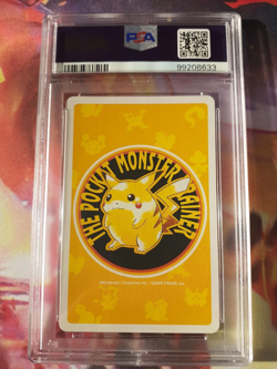 1998 Pokemon Pikachu Yellow Deck Red Jack of Spades Poker Playing Card PSA 10 - Image 2