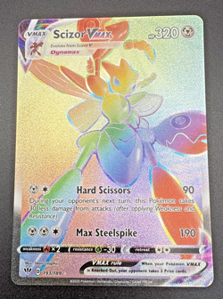 Scizor VMAX 193/189 Darkness Ablaze Rainbow Rare Full Art Pokemon Card TCG - Image 1