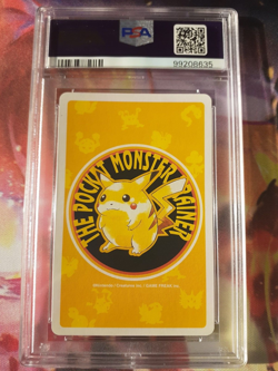 1998 Pokemon Yellow Deck Persian King of Clubs Poker Playing Cards PSA 10 Gem - Image 2