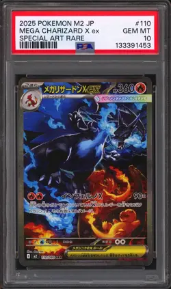 Pokemon TCG Mega Inferno x Mega Charizard EX Card 110/080 JP Edition PSA 10 - Image 1