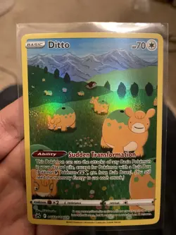 Pokemon TCG Ditto Crown Zenith Galarian Gallery Holo Ultra Rare Card GG22/GG70 - Image 1