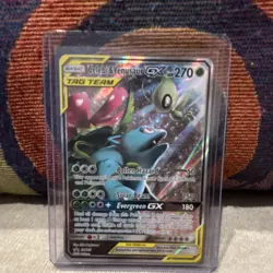 Pokemon Celebi & Venusaur GX Tag Team SM167 Holo 270 HP Basic Card - Image 1