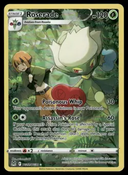 Pokemon Cards Roserade TG02/TG30 Lost Origin Trainer Gallery Holo NM *2 - Image 1