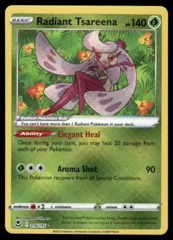 Pokemon Cards Radiant Tsareena 016/195 Silver Tempest Radiant Rare NM - Image 1