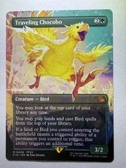 Traveling Chocobo (Borderless) Final Fantasy Regular mtg - Image 1