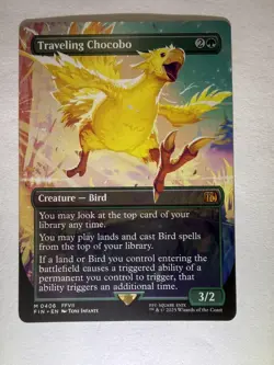 Traveling Chocobo (Borderless) Final Fantasy Regular mtg - Image 2