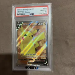 Pikachu V 157/172 Full Art Ultra Rare Pokemon TCG - Brilliant Stars - PSA10 - Image 1