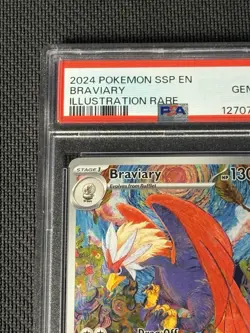2024 Braviary 214/191 ILLUSTRATION RARE Pokemon Surging Sparks PSA 10 - Image 4