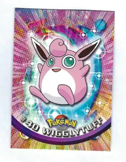 1999 Topps Pokemon #40 Wigglytuff Series 1 Blue Logo - Image 1