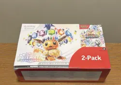 Pokemon Prismatic Evolutions Elite Trainer Box and Booster Bundle Costco 2-Pack - Image 1
