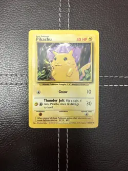 Pokemon TCG - Pikachu - 58/102 - Unlimited Base Set - NM Common (1999) - Image 1