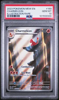 2023 POKEMON MEW EN-151 #169 CHARMELEON PSA 10 - Image 1