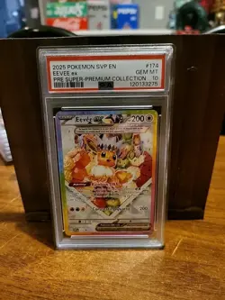 2025 POKEMON SVP PRISMATIC EVOLUTIONS SUPER-PREMIUM PROMO #174 EEVEE EX PSA 10 - Image 1