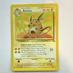 Pokemon TCG Raichu 29/62 Base Set 2 Italian Regular Rare Stage 1 90 HP - Image 1