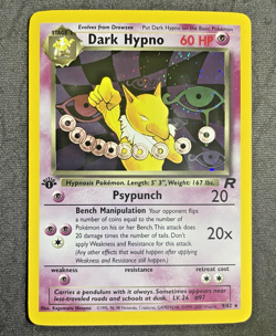 Dark Hypno 9/82 1ST EDITION HOLO Team Rocket Pokemon TCG WOTC Vintage MINT-NM - Image 1