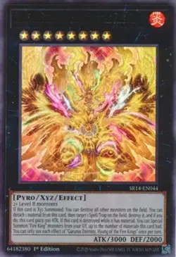 Yugioh! LP Garunix Eternity, Hyang of the Fire Kings - SR14-EN044 - Ultra Rare - - Image 1