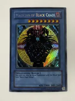 Yu-Gi-Oh Magician Of Chaos Secret Rare PP01-EN001 & Black Magic Ritual SR PP01 - Image 2