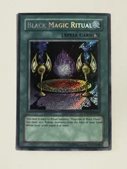Yu-Gi-Oh Magician Of Chaos Secret Rare PP01-EN001 & Black Magic Ritual SR PP01 - Image 4