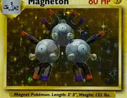 Pokemon TCG Magneton Holo 9/102 Base Set Unlimited WOTC Vintage MP/LP 1999 - Image 4