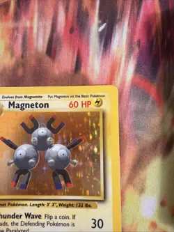 Pokemon TCG Base Set Magneton 9/102 Holo Rare Unlimited MP - Image 2