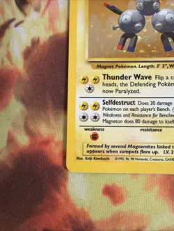 Pokemon TCG Base Set Magneton 9/102 Holo Rare Unlimited MP - Image 4
