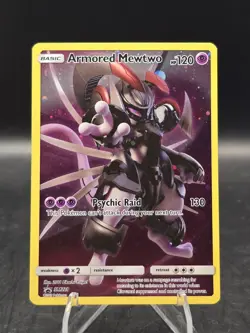 Pokemon TCG Armored Mewtwo SM228 Black Star Promo Sun & Moon NM - Image 1