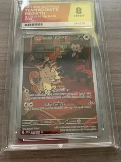 ACE 8 Pokemon Card TCG Team Rocket's Meowth 203/182 Destined Rivals - Image 2
